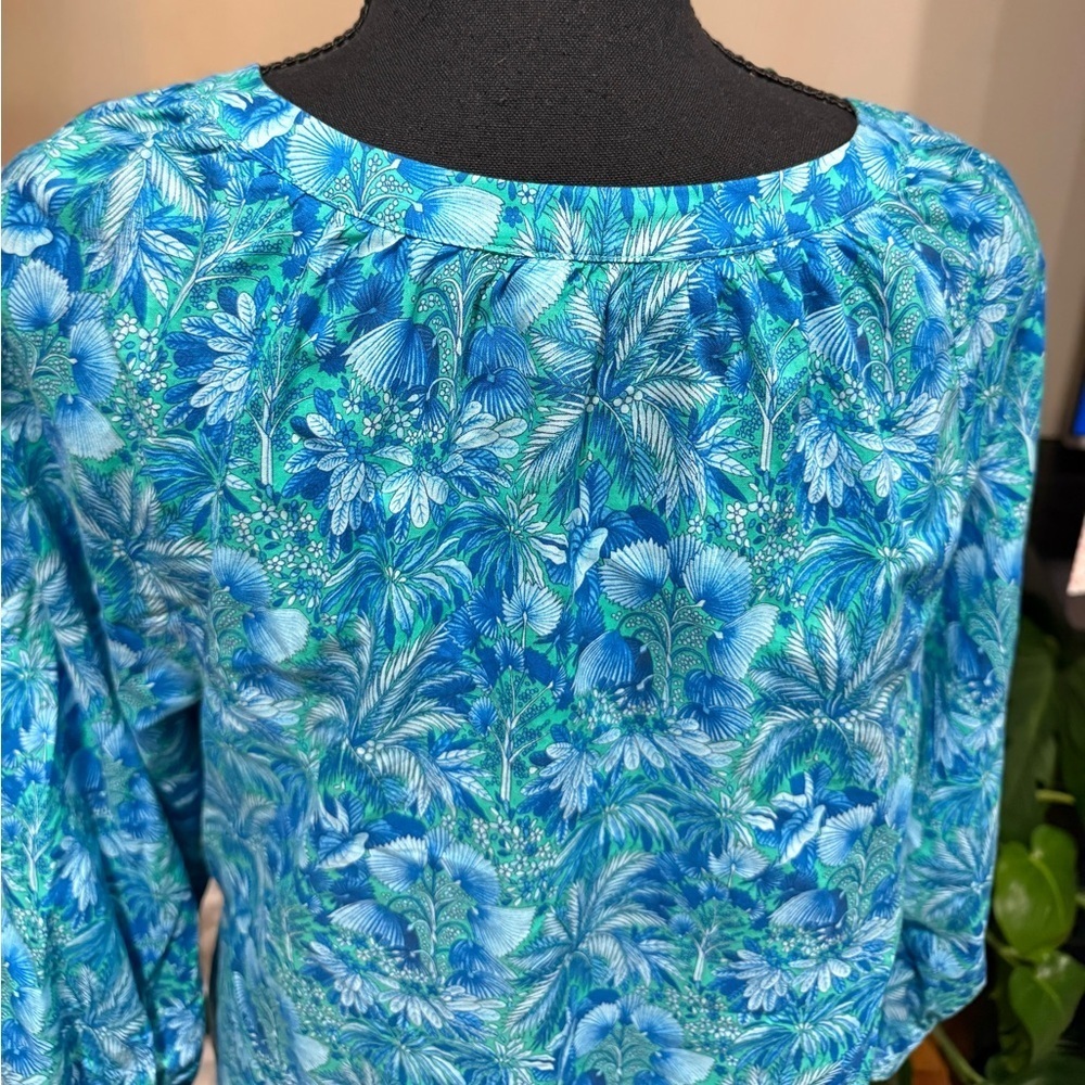Tommy Bahama Floral Button Down Blouse - Picture 9 of 11